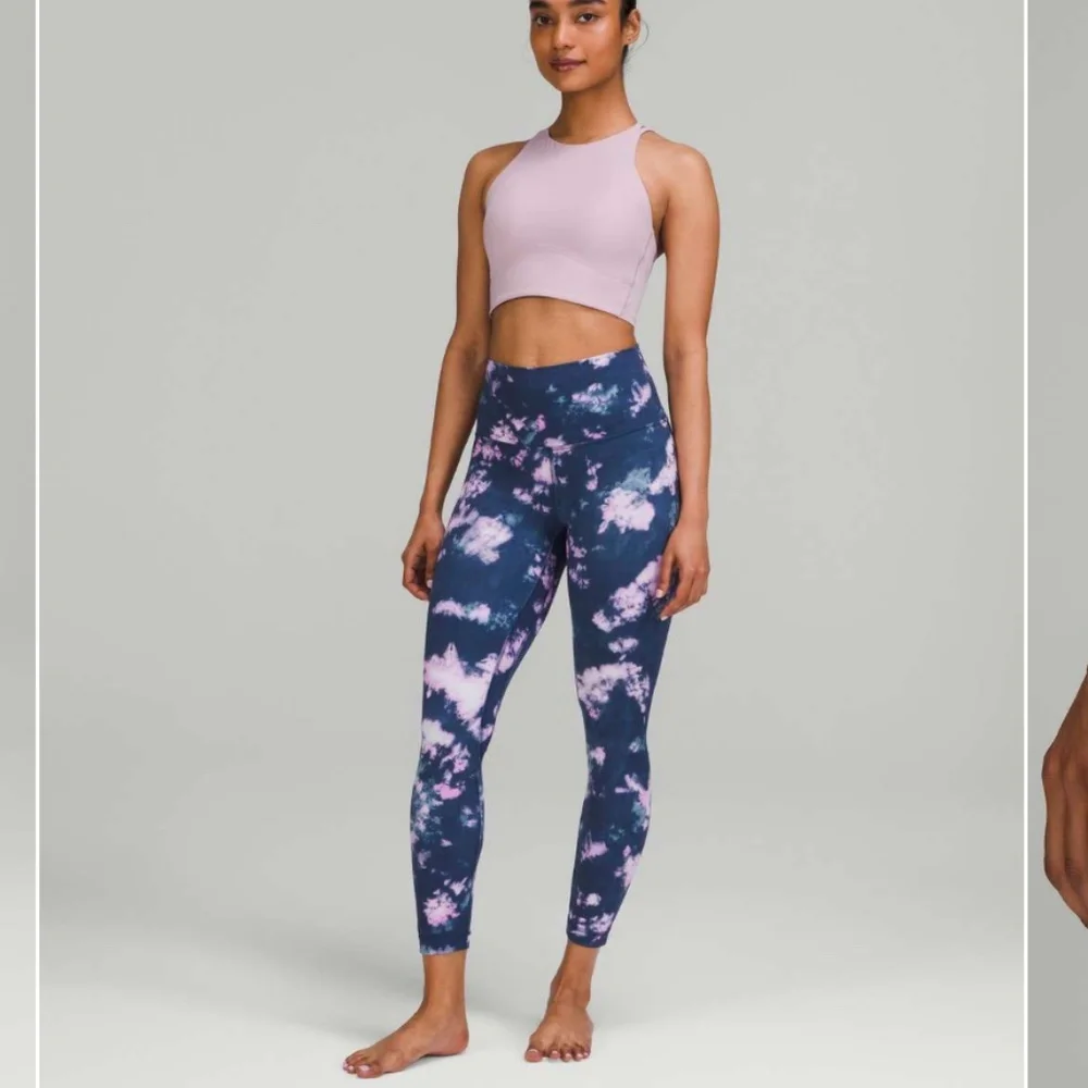 SOLD! Lululemon Align High-Rise Pant 25" Circulate Tie Dye Mineral Blue Multi - Picture 1 of 4